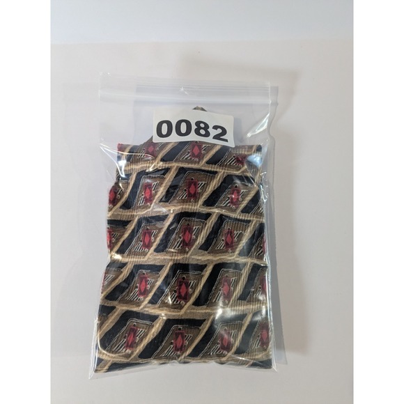 Robert Talbott Studio‎ Men's Necktie Tie 100%Silk 4"X60" Geometric Design Hand - Picture 7 of 7